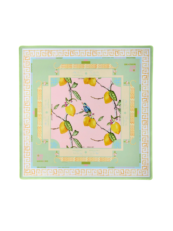 Citrus Songbird Mahjong Mat
