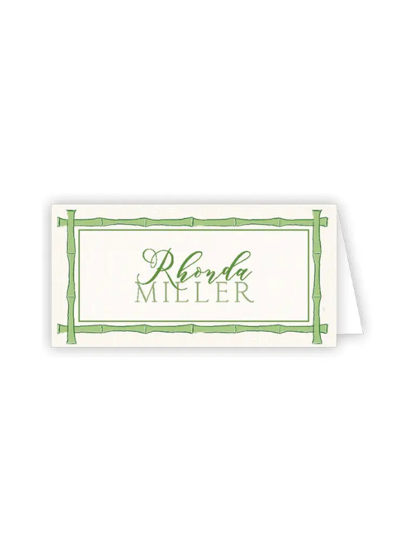 Green Caning Placecard