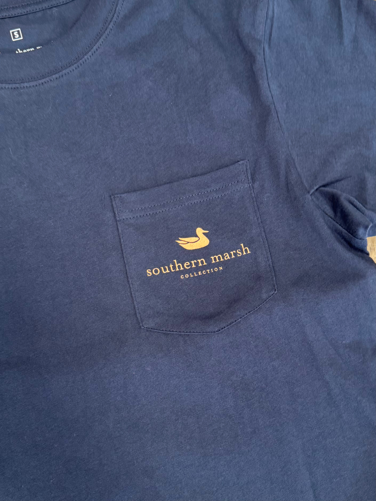 Winged Lager Tee in Navy By Southern Marsh