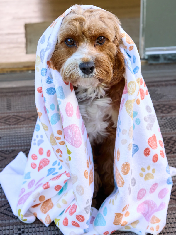 Paw Prints Pet Drying Towel