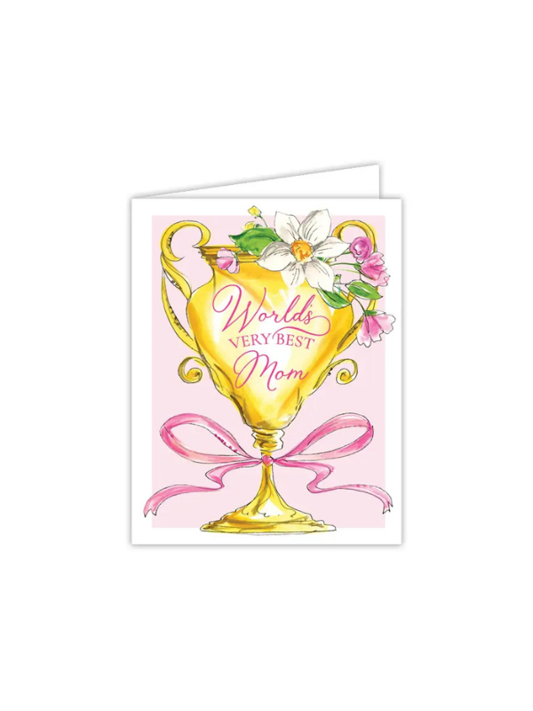 World's Very Best Mom Trophy Greeting Card