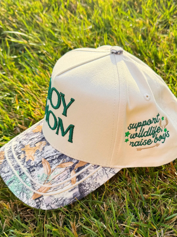 Boy Mom Camo Canvas Hat