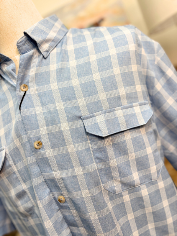 Colima Mar Performance Shirt in Light Blue By Southern Marsh