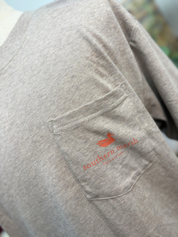 Loaded Up Pup Tee in Washed Burnt Taupe By Southern Marsh