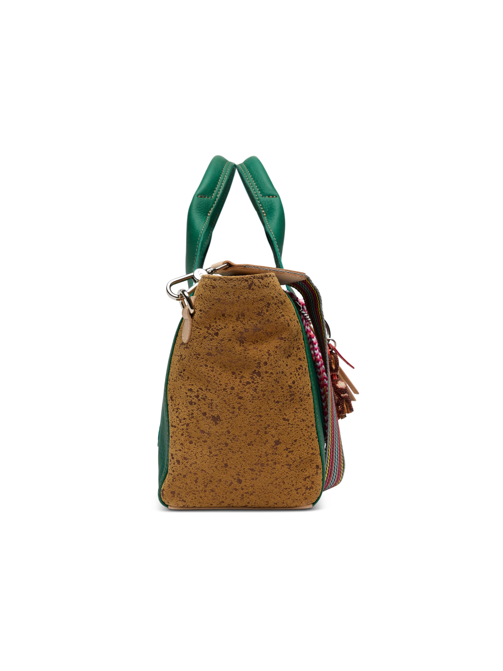 City Satchel in Teal Green By Consuela