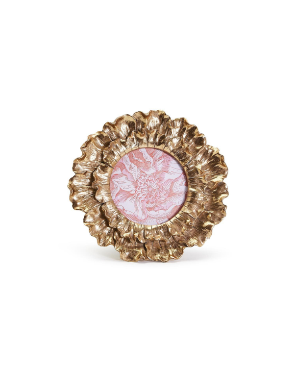 Golden Flower Frame 4x4