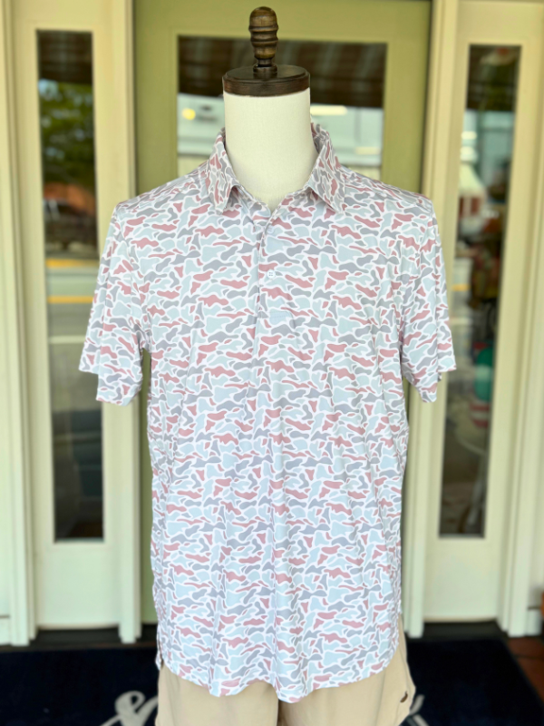 Whitetail Camo Performance Golf Polos By Meripex