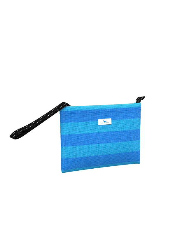 French Blue and Pool Cabana Clutch Wristlet by Scout