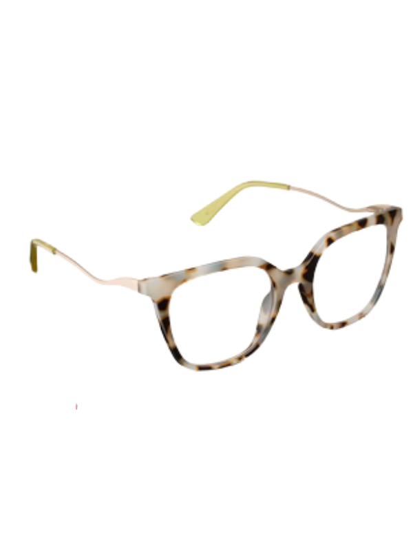 Josephine Blue Light Reading Glasses in Chai Tortoise by Peepers
