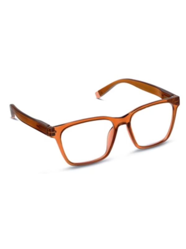 Wilder Blue Light Reading Glasses in Brown by Peepers