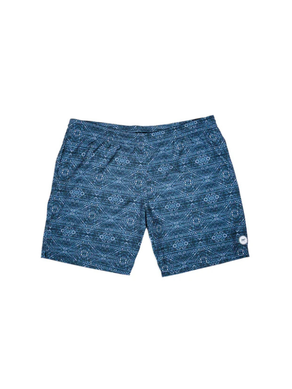 Youth Navy Aztec Swim Trunks by Southern Point Co.