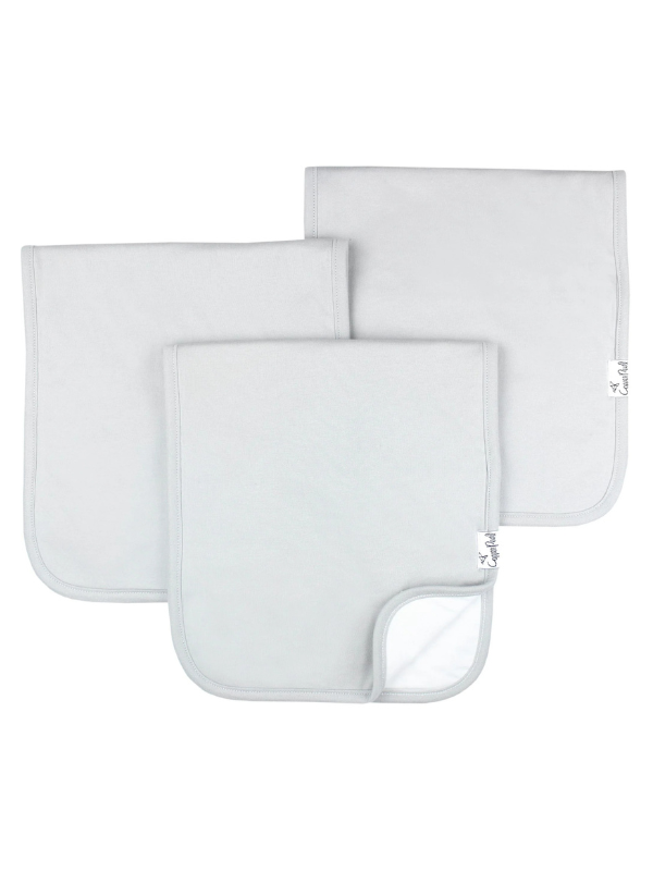Grey Basics Burp Cloth By Copper Pearl