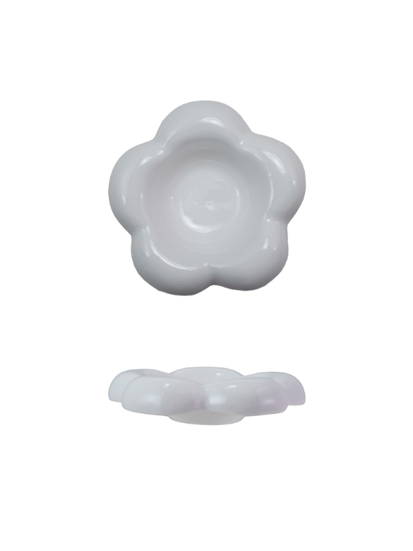 Ceramic Flower Shaped Dish By Hazel Mazel