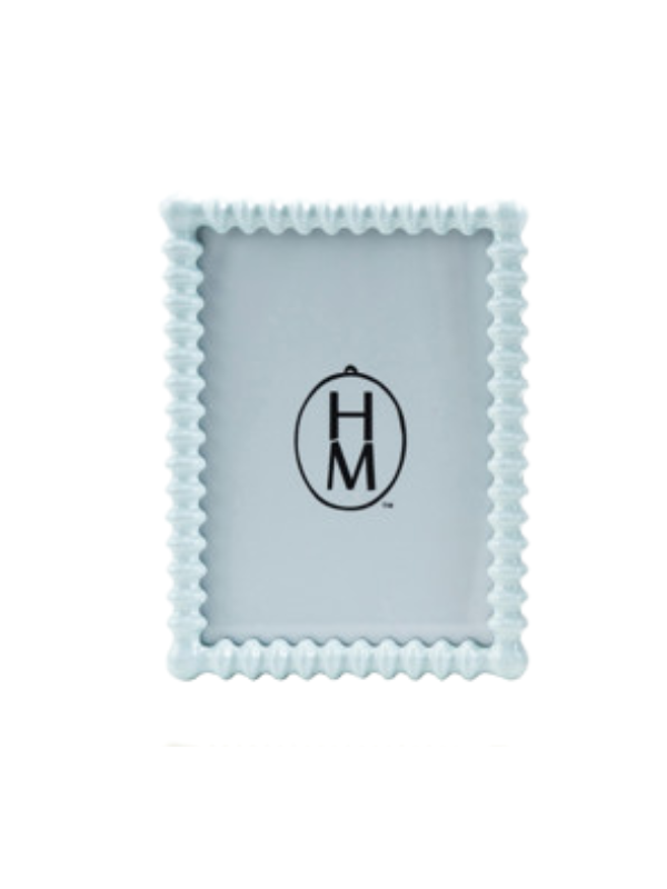 Blue Spindle Photo Frame By Hazel Mazel