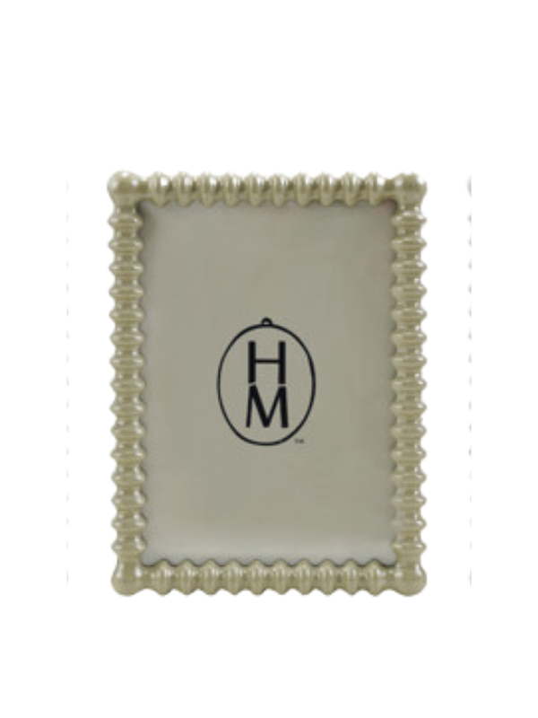 Olive Green Spindle Photo Frame By Hazel Mazel