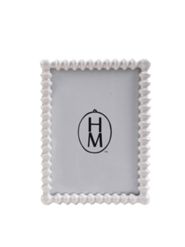 Gray Spindle Photo Frame By Hazel Mazel