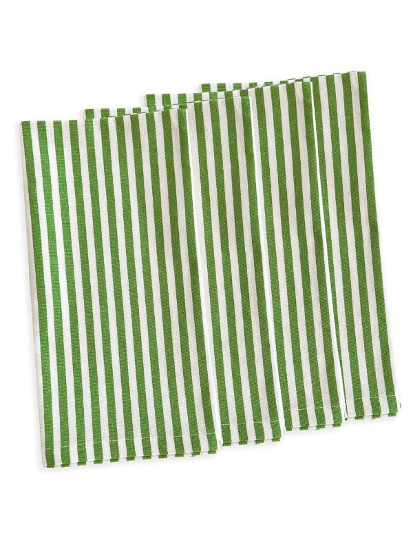 Madison Stripe Napkin in Green