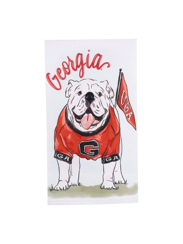 Georgia Mascot Tea Towel