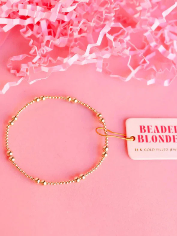 Leah Gold Beaded Bracelet