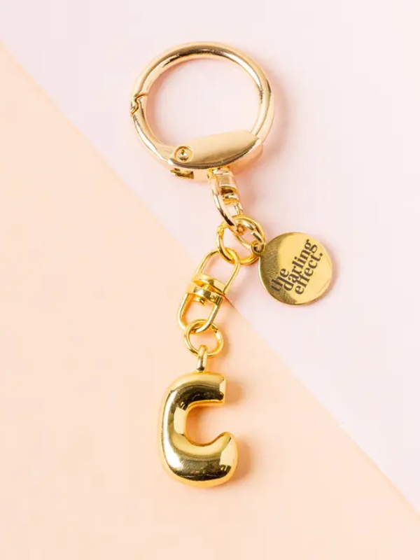Bubble Letter Keychain Bag Charm