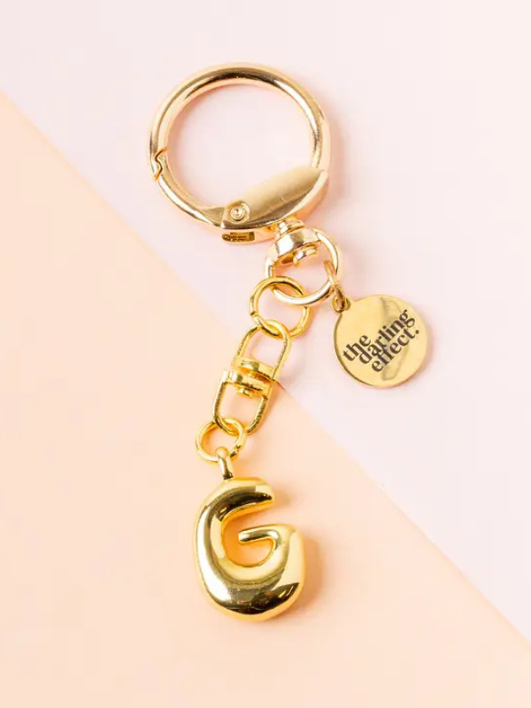 Bubble Letter Keychain Bag Charm