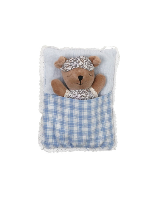Plush Animal With Sleeping Bag and Eye Mask