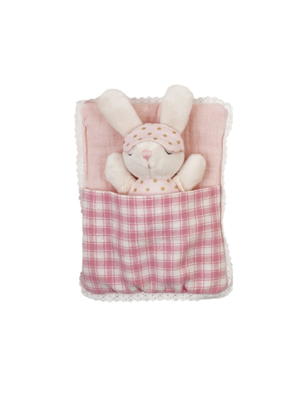Plush Animal With Sleeping Bag and Eye Mask