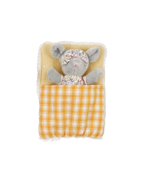 Plush Animal With Sleeping Bag and Eye Mask