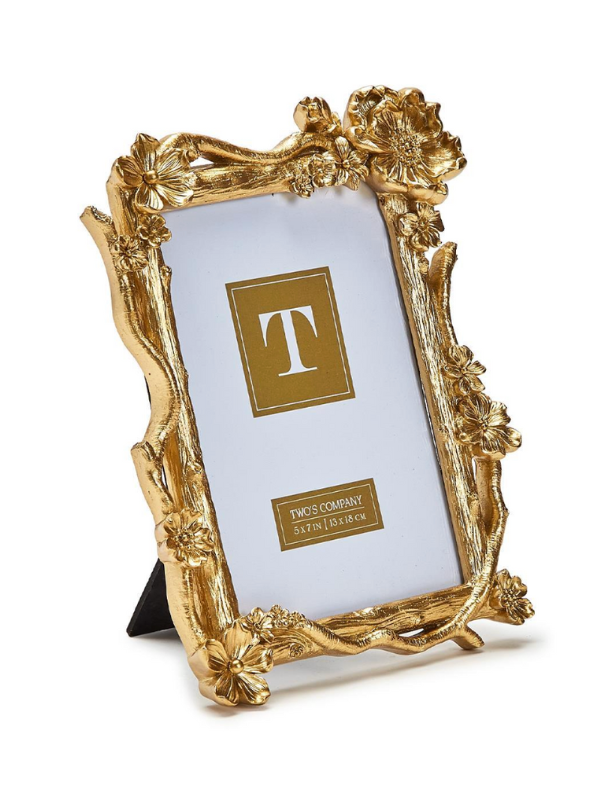 Gold Floral Spray Frame (5X7)