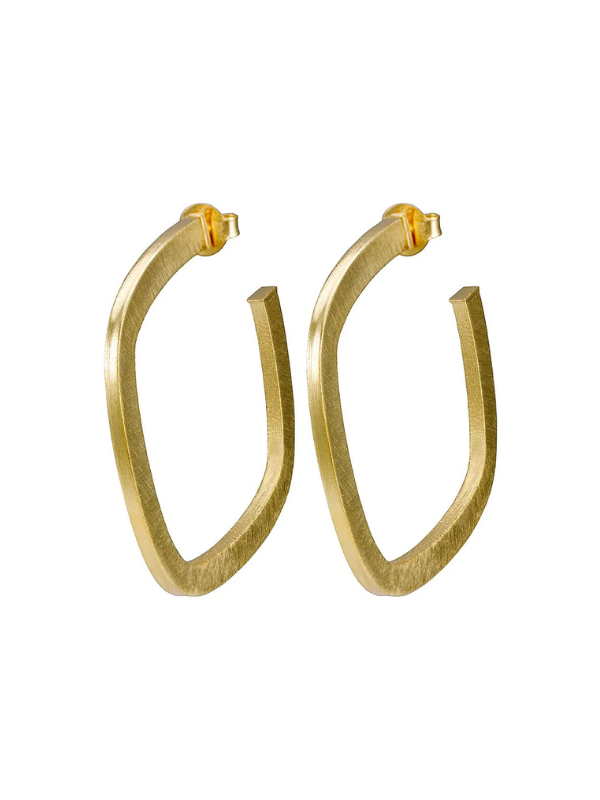 Square Elisa Hoops by Sheila Fajl
