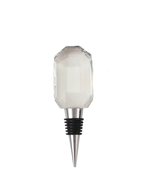 Crystal Bottle Stopper with Zinc Alloy Base