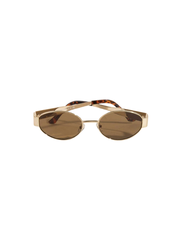 Metal Oval Frame Sunglasses