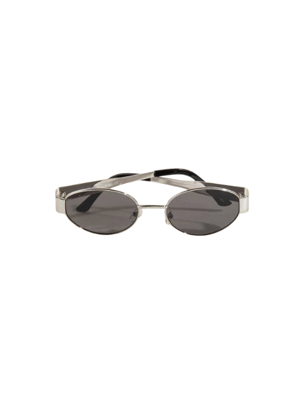 Metal Oval Frame Sunglasses