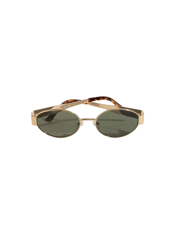 Metal Oval Frame Sunglasses