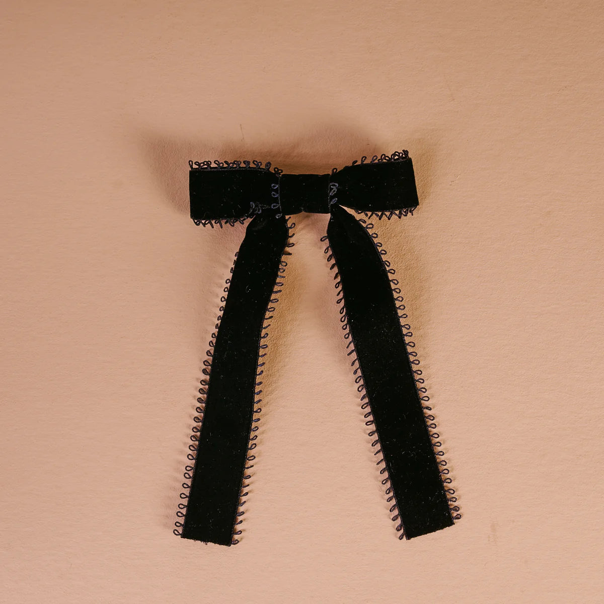 Black Vintage Velvet Hair Bow