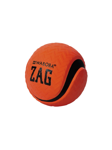 Orange Waboba Zag ball that skips on water