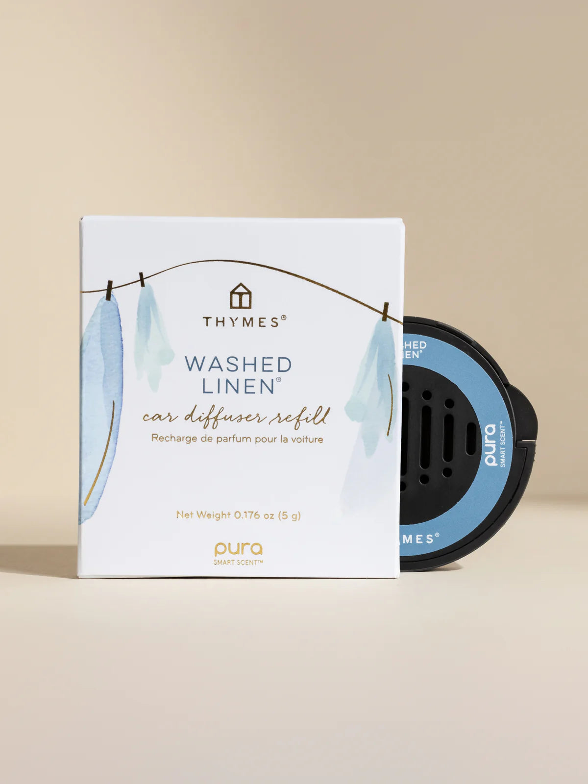 Washed Linen Car Pura Refill