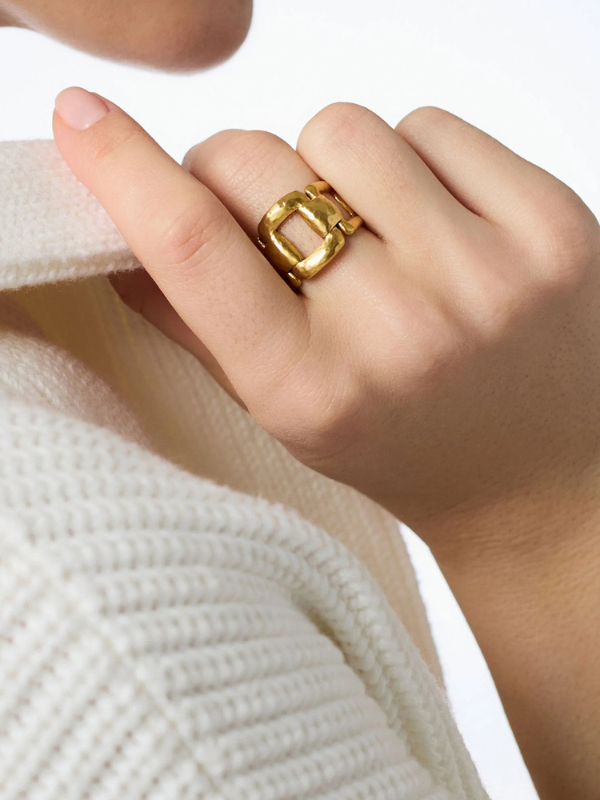 Sahara Statement Ring in Gold By Julie Vos