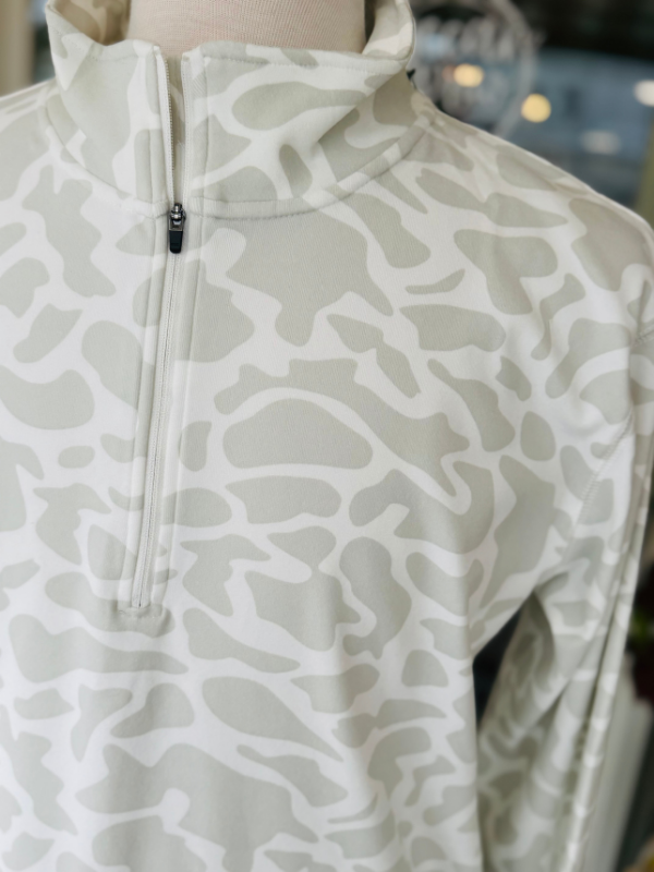 Aurora Comfort Pullover in White Retro Camo By Southern Marsh