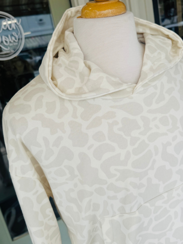 Seawashed Spruce Hoodie in White Camo By Southern Marsh