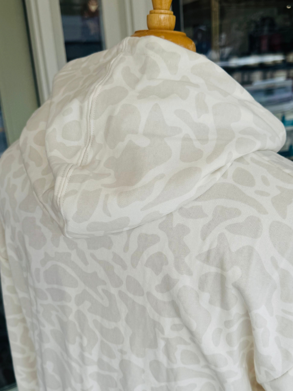 Seawashed Spruce Hoodie in White Camo By Southern Marsh