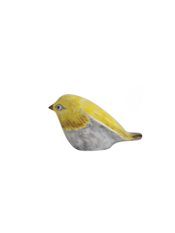 Hand Painted Stoneware Bird