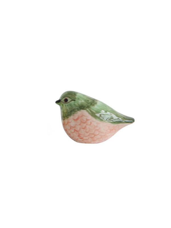 Hand Painted Stoneware Bird