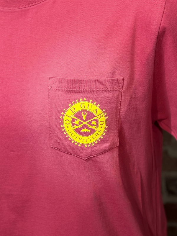 The Steady Now Tee in Red By Old Guard