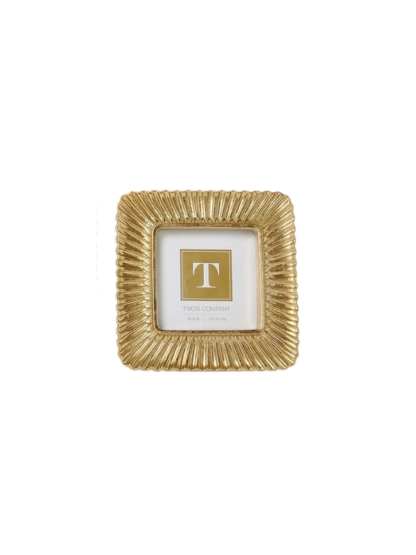 Sculpted Scalloped Plume Photo Frames