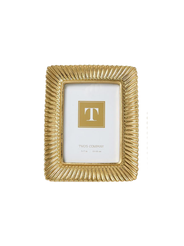 Sculpted Scalloped Plume Photo Frames