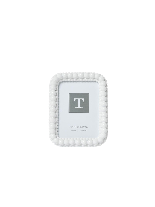 White Double Hobnail Photo Frames