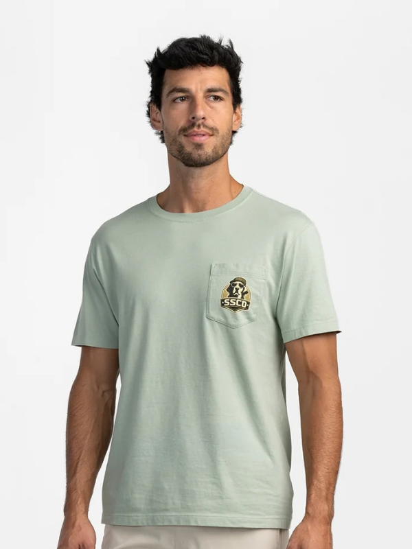 Retrieve This Tee in Iceberg Green By Southern Shirt Co.
