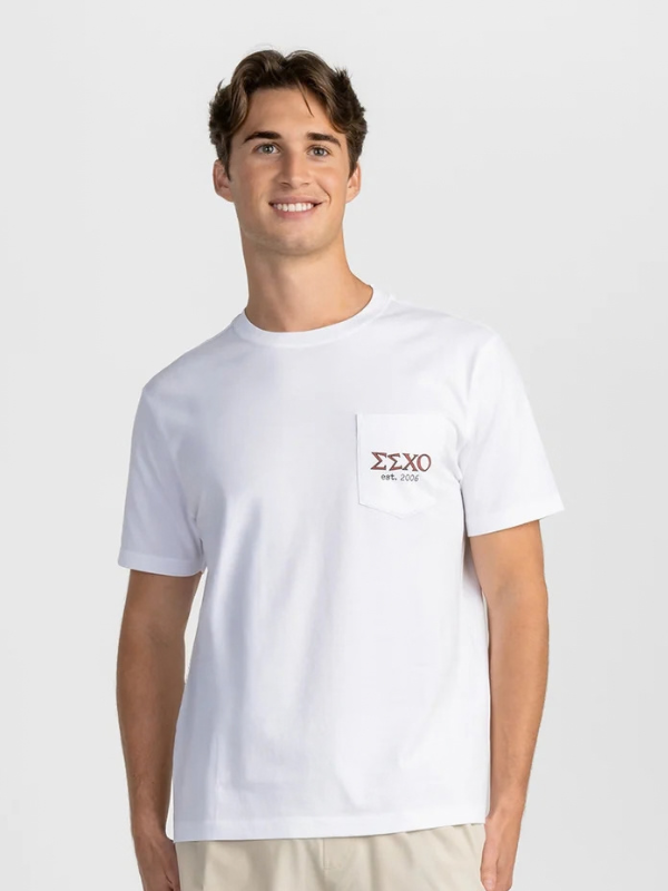 SSCO House Tee in Bright White By Southern Shirt Co.