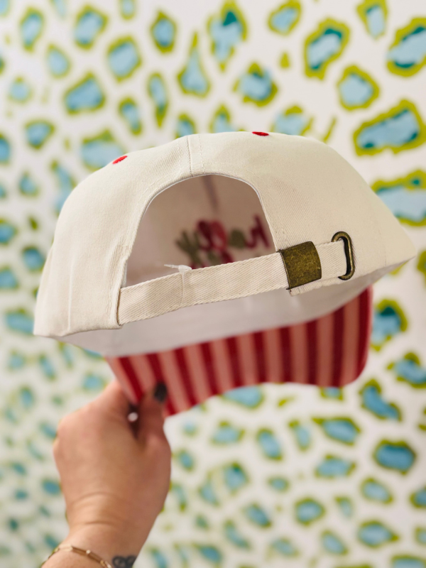 Holly Jolly Striped Hat